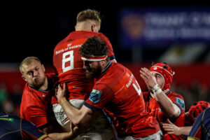 Keynan Knox and Jean Kleyn with Gavin Coombes.