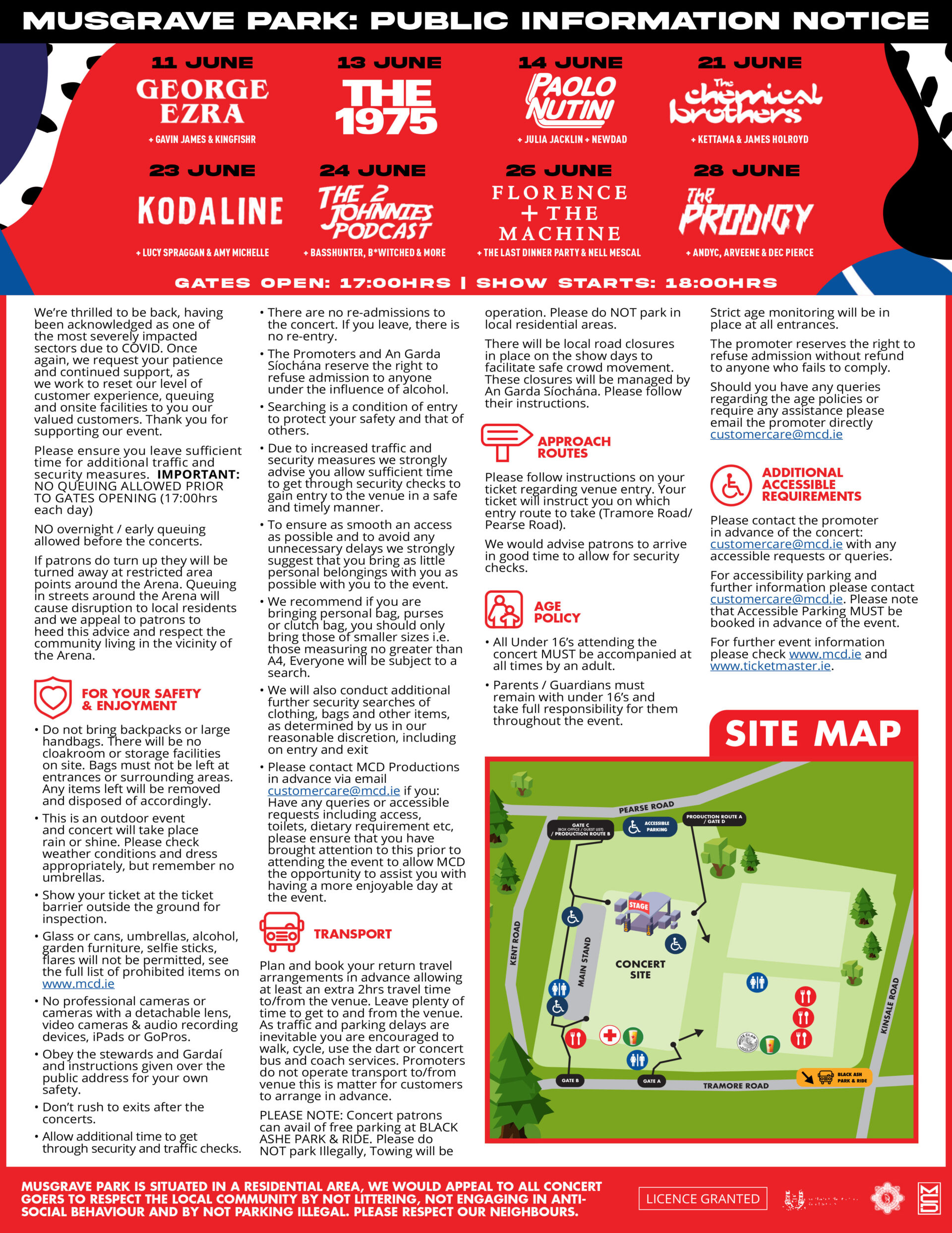 Munster Rugby Event Information MCD Concerts At Musgrave Park
