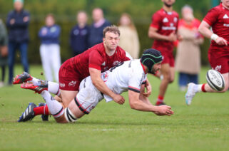 Max Clein in action for Munster A against Ulster A last season.