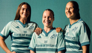 Munster senior women's players Jane Clohessy, Alana McInerney and Aoife Corey in the new Alternate jersey.