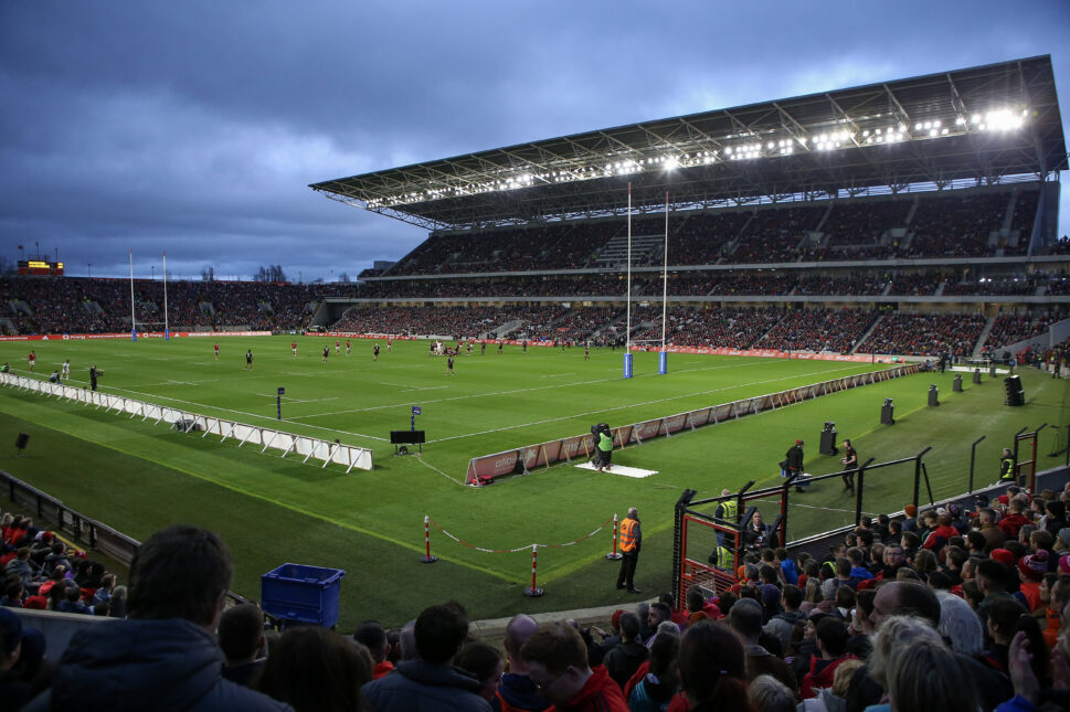 Páirc Ui Chaoimh during the sold-out clash between Munster and Crusaders.