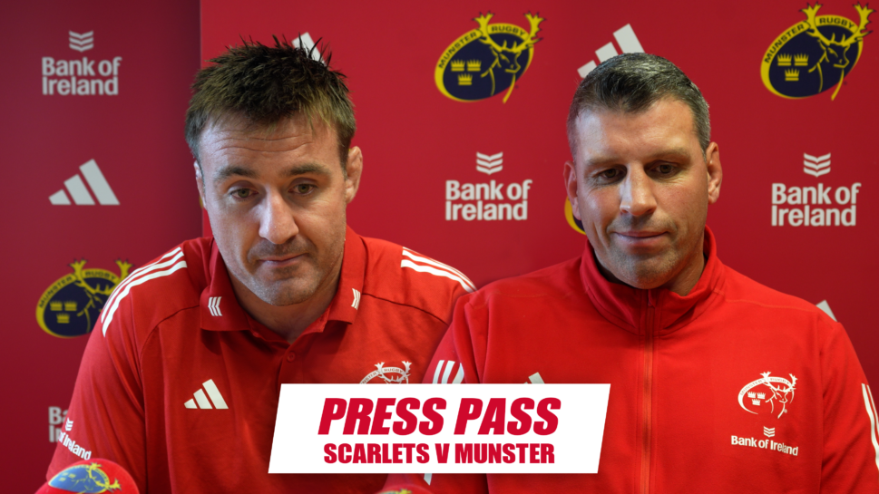 Niall Scannell and Denis Leamy spoke to the media on Monday.