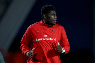 Edwin Edogbo at Thomond Park on Saturday night.