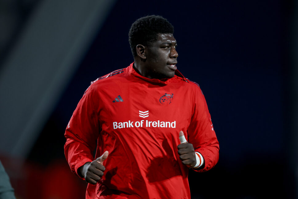 Edwin Edogbo at Thomond Park on Saturday night.