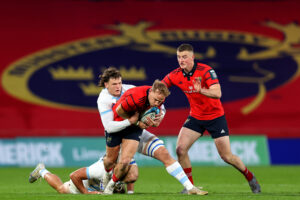 Mike Haley in action against Argentina XV.