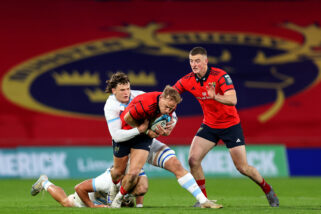 Mike Haley in action against Argentina XV.