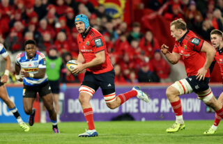 Tadhg Beirne leads Munster against Bath on Saturday night.