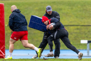 Alex Nankivell at training on Tuesday.