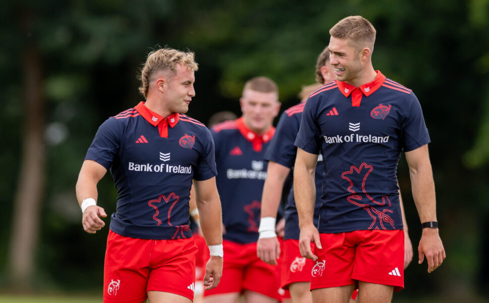 Craig Casey and Jack Crowley start together in the half-backs for Munster.