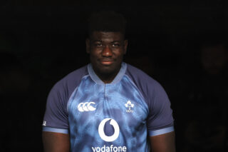 Edwin Edogbo at Ireland training this week.