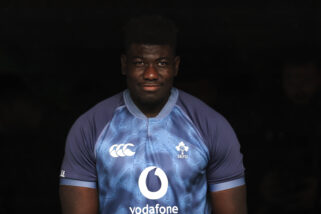 Edwin Edogbo at Ireland training this week.