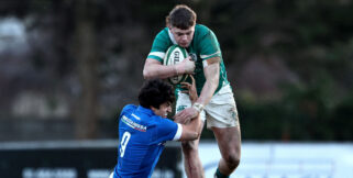Centre Eoghan Smyth in action for the Ireland U20s.