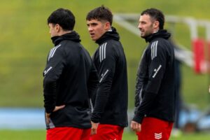 Scrum-half Ben O'Donovan at his first training session after joining from Canterbury.