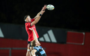 Tom Ahern starts in the back row for Munster.