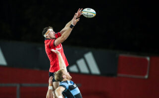 Tom Ahern starts in the back row for Munster.