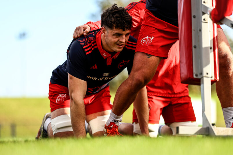 Michael Foy starts in the back row for Munster A.
