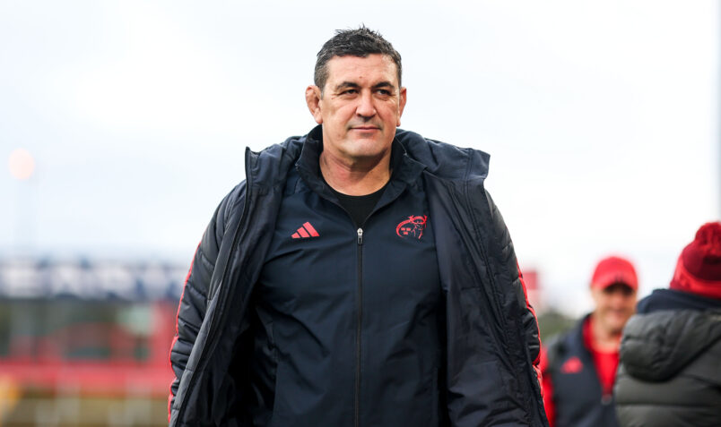 Munster Head Coach Clayton McMillan.