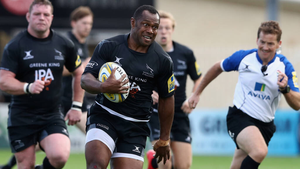 Newcastle Falcons team to face Saracens
