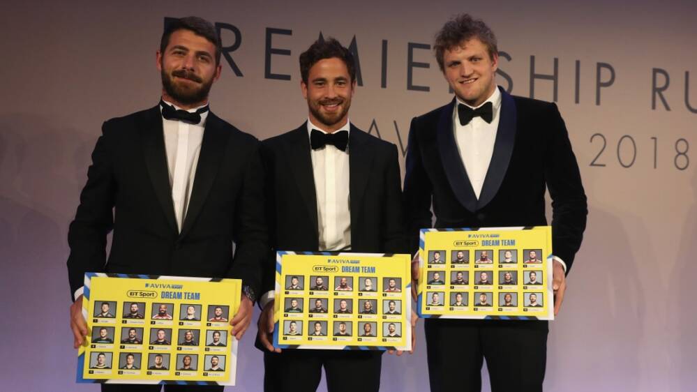 Premiership Rugby Fifteen Of The Best Make Up Bt Sport Dream Team At Premiership Rugby Awards