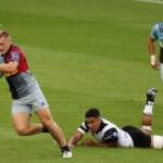 Calum Waters reacts to being named 2018 Premiership Rugby 7s Player of the Tournament