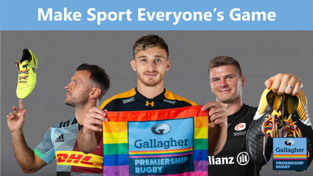 Gallagher Premiership Rugby to support Stonewall’s Rainbow Laces campaign
