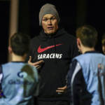 Saracens’ Burger trains Harrow U14s in one-off session
