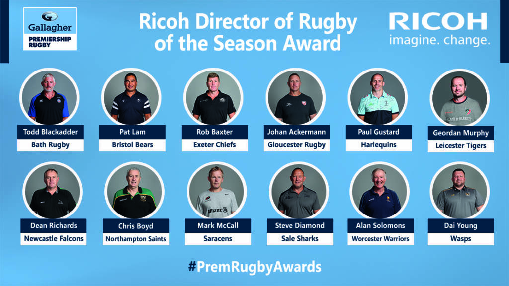 Vote for your Ricoh Director of Rugby of the Season