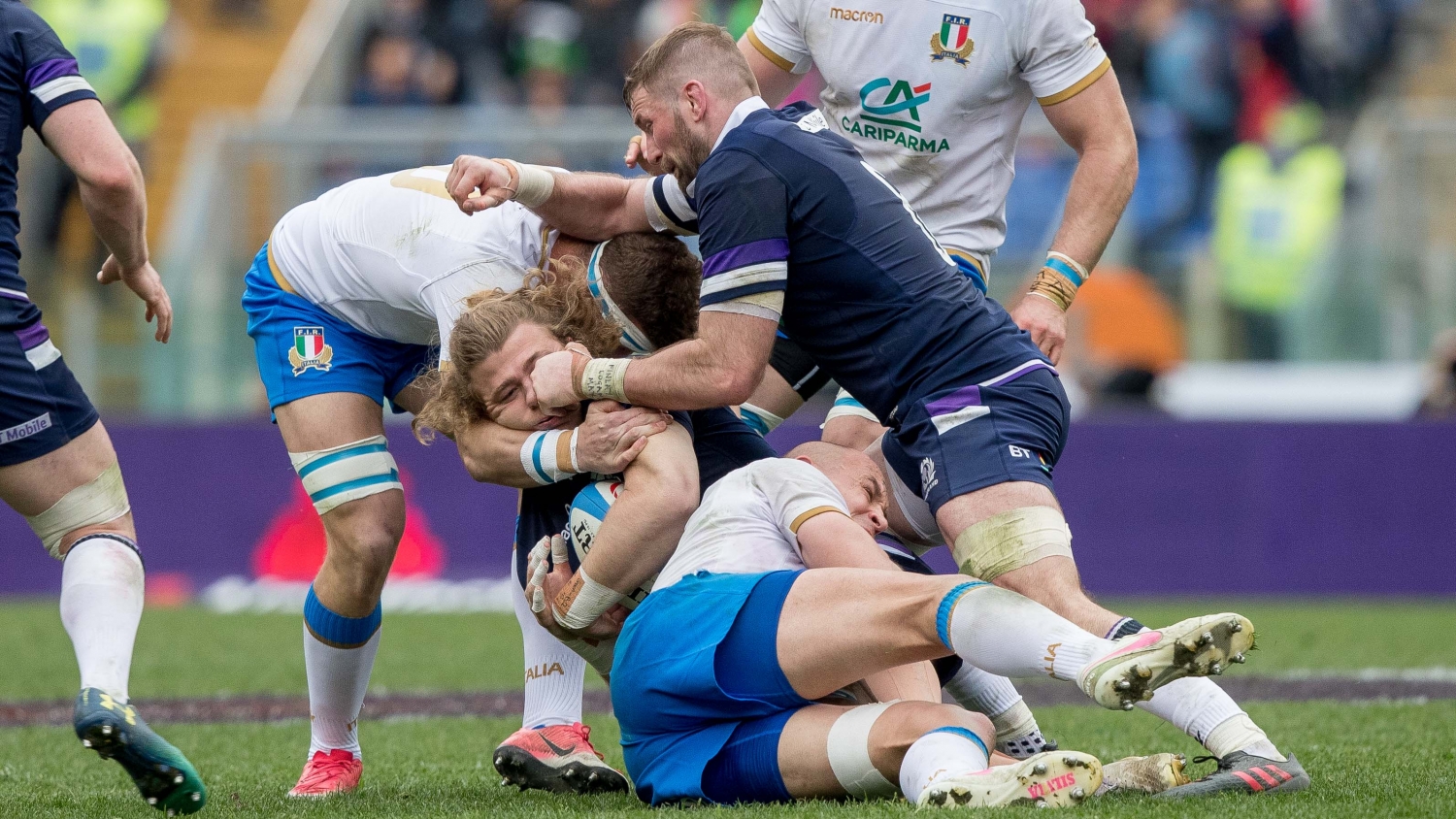 Sergio Parisse with David Denton and John Barclay 17/3/2018 Sergio Parisse with David Denton and John Barclay 17/3/2018
