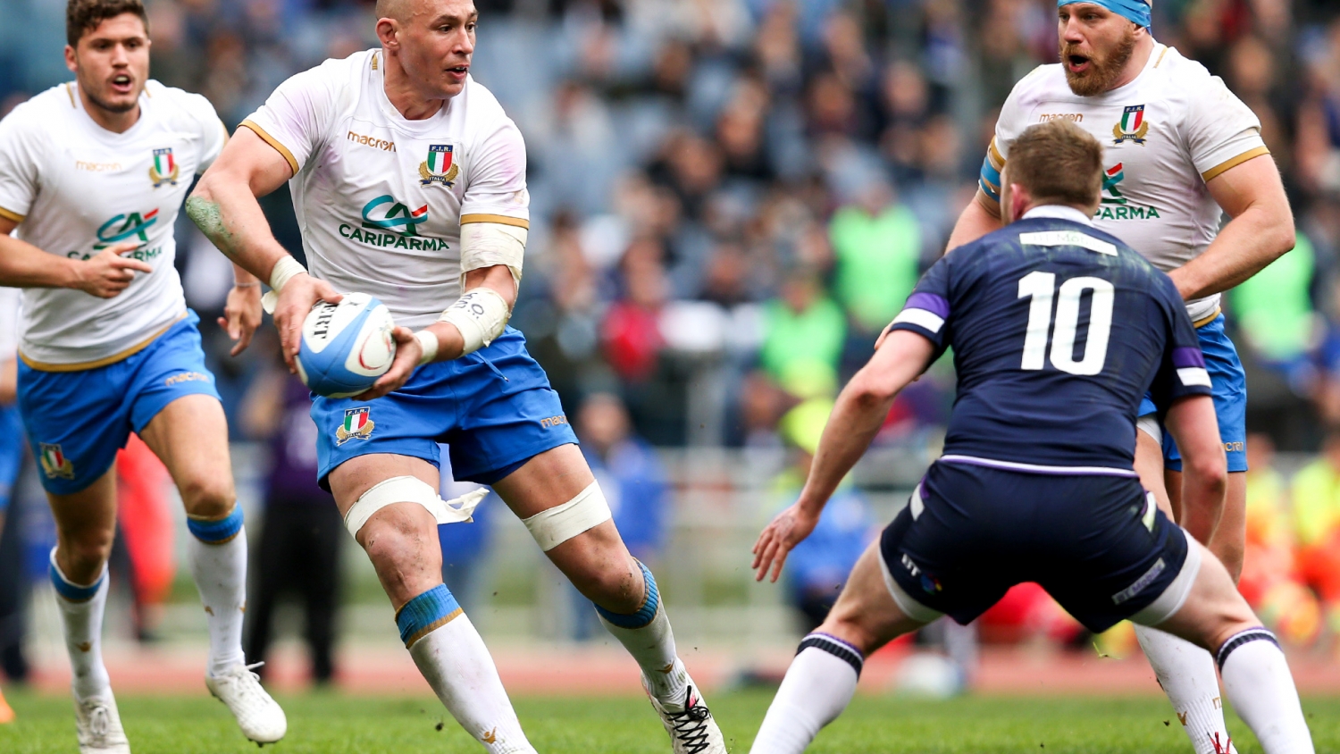 Sergio Parisse with Finn Russell 17/3/2018 Sergio Parisse with Finn Russell 17/3/2018