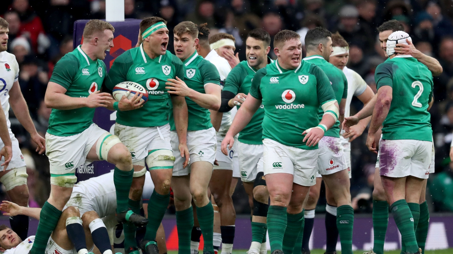 CJ Stander celebrates scoring a try 17/3/2018 CJ Stander celebrates scoring a try 17/3/2018