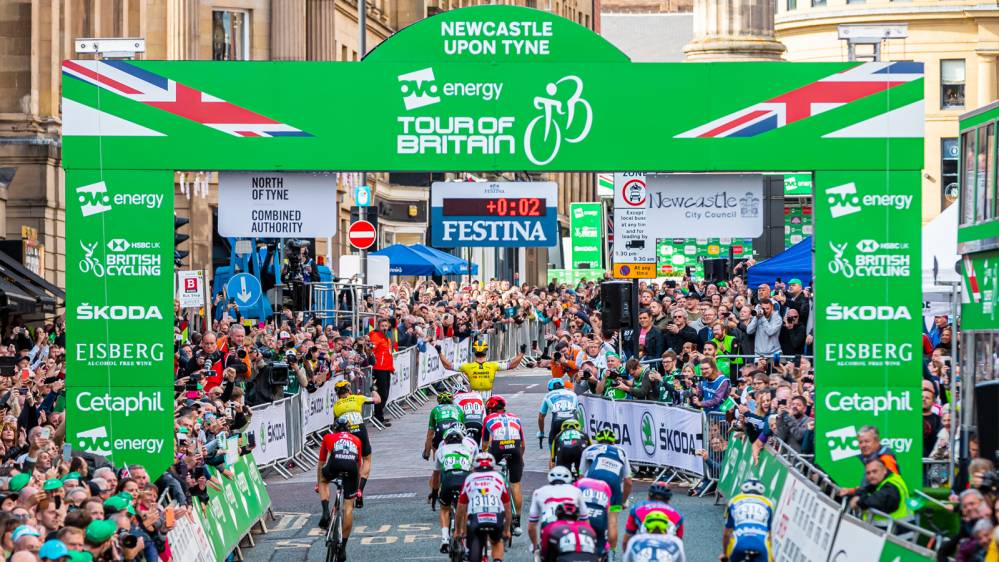 Tour of Britain spectator Tour of Britain spectator