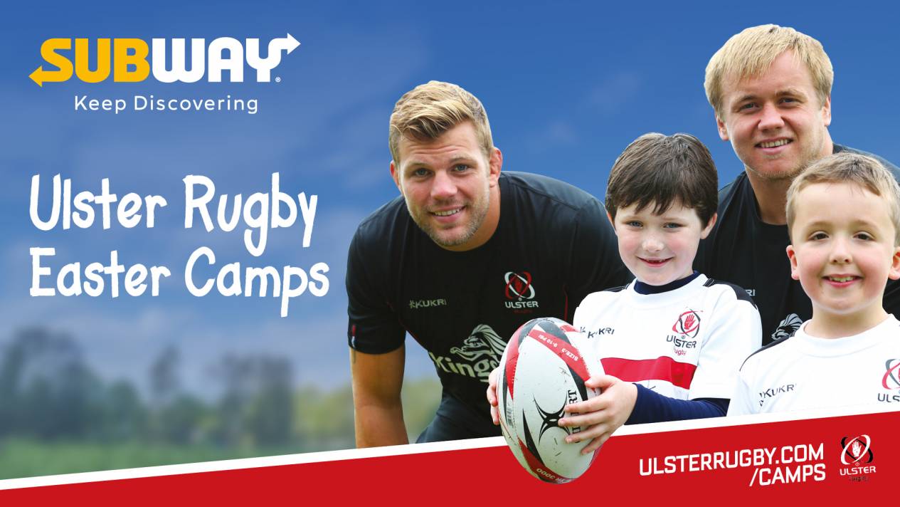 Subway Ulster Rugby Easter Camps launched Subway Ulster Rugby Easter Camps launched