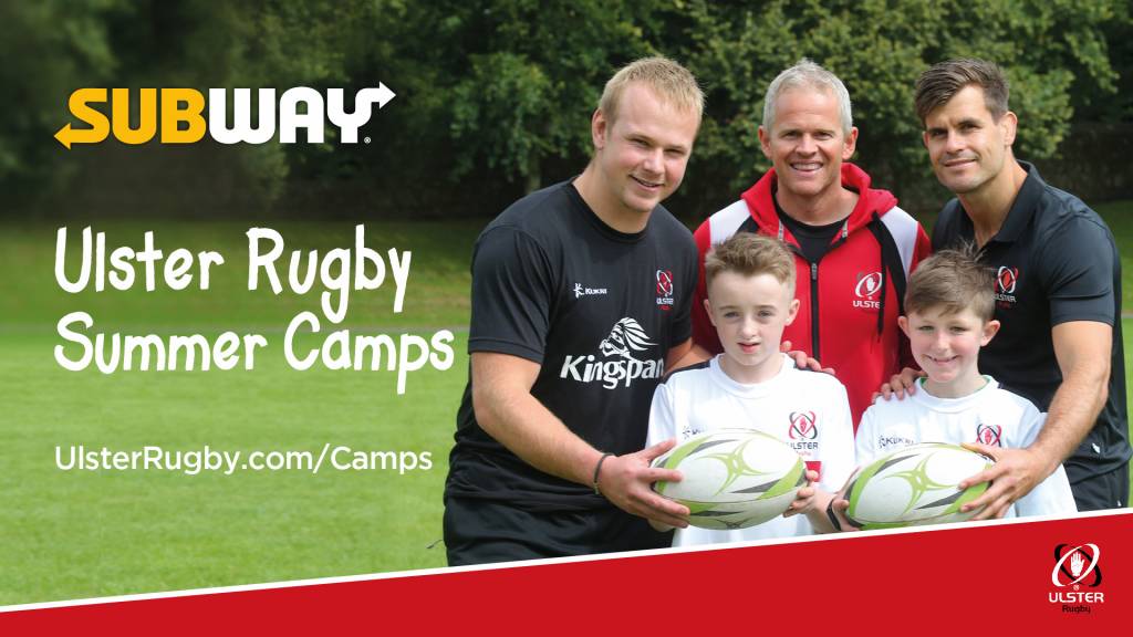 Ulster Rugby launch 2019 Subway Summer Camp programme Ulster Rugby launch 2019 Subway Summer Camp programme