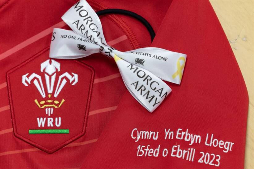 Welsh Rugby Union Wales & Regions Army ribbons to be worn by Wales