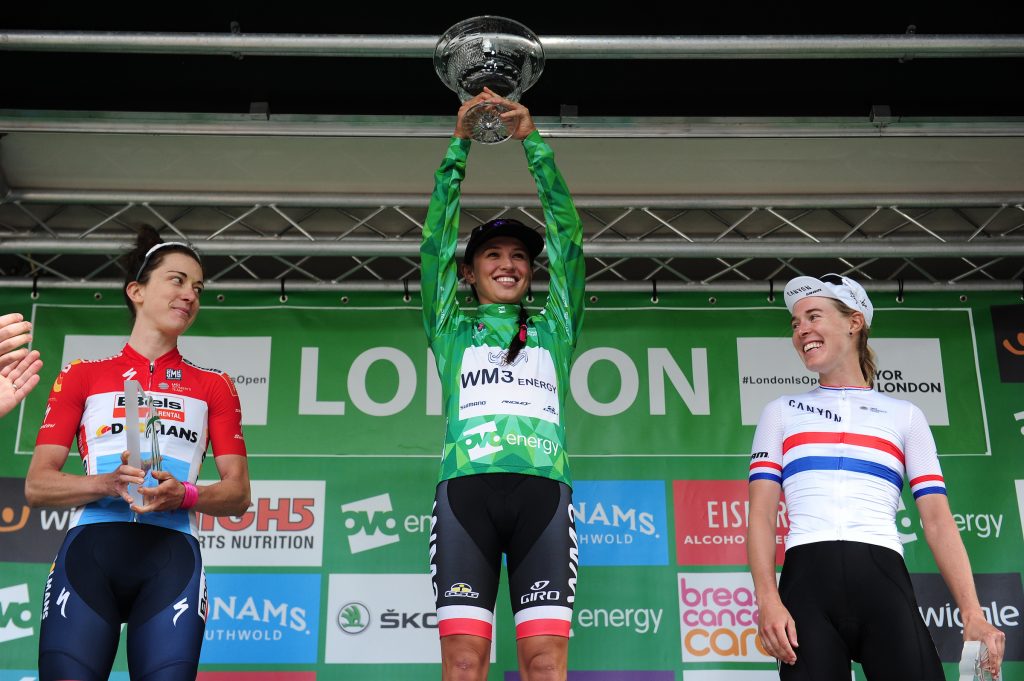 Kasia Niewiadoma Champion 2017 London Podium winner Green Jersey