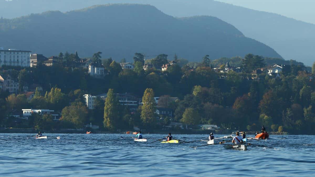 Geneva Rowing Club Clear skies and stunning views at Lake Geneva coastal championships ...