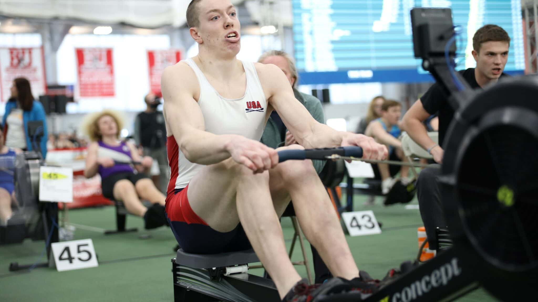 Harrison has it at CRASHB indoor rowing World Rowing