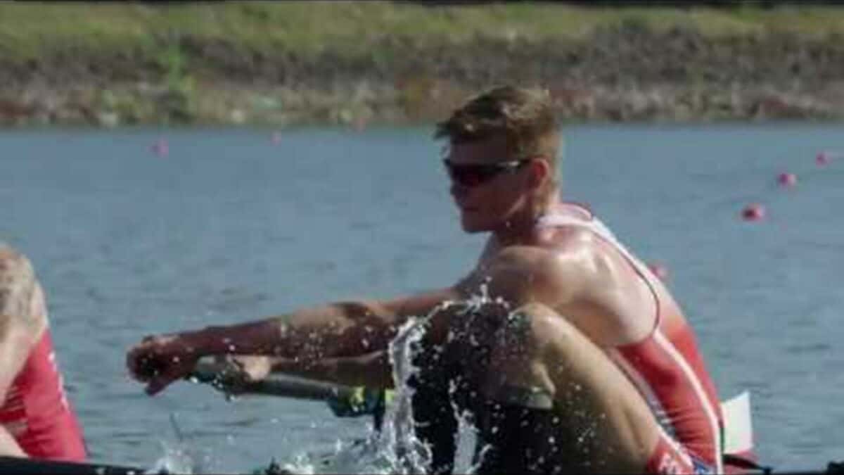 Michael Herman Rowing Last training before the finals at the European Rowing Championships