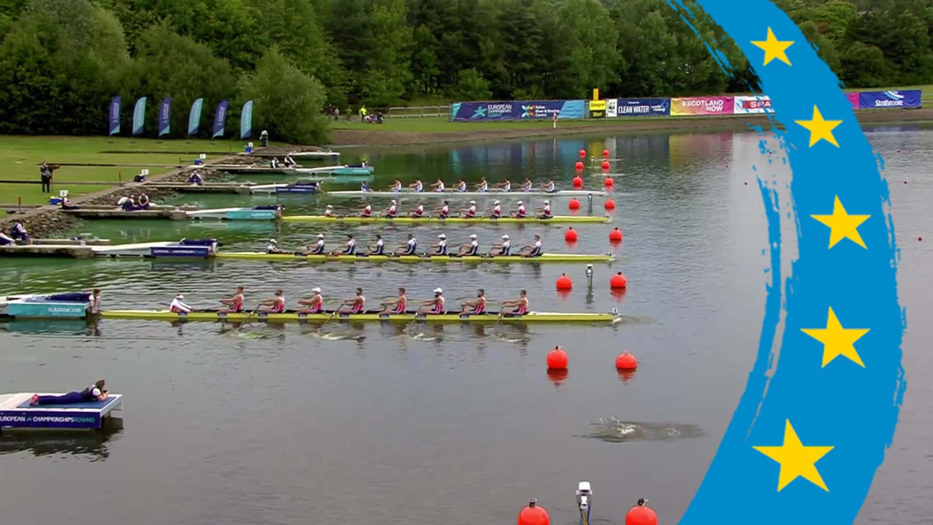 2018 European Rowing Championships - Glasgow (GBR) - Men's Eight (M8 ...