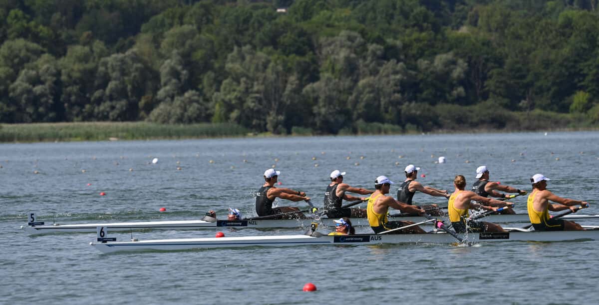 Italy World Rowing Course Under 23 Friday racing at the 2022 World Rowing Under 19 & Under 23 ...