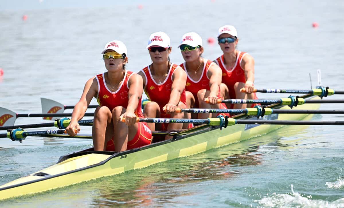 Italy World Rowing Course 2023 World Rowing Cup II - Varese, Italy - Women's Quadruple Sculls ...