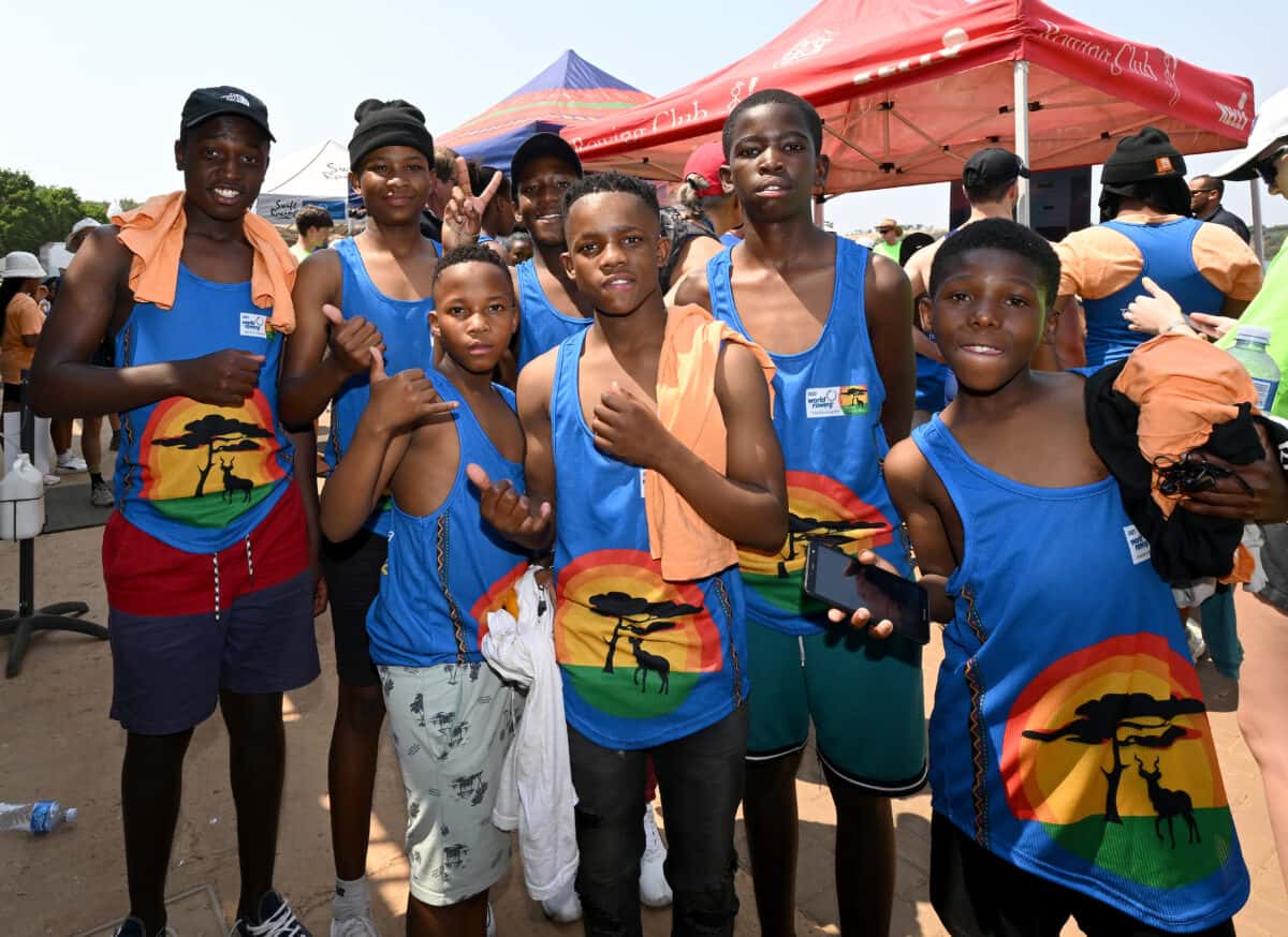 Last ceremonies and flag handover at the 2023 World Rowing Masters Regatta, Tshwane, South