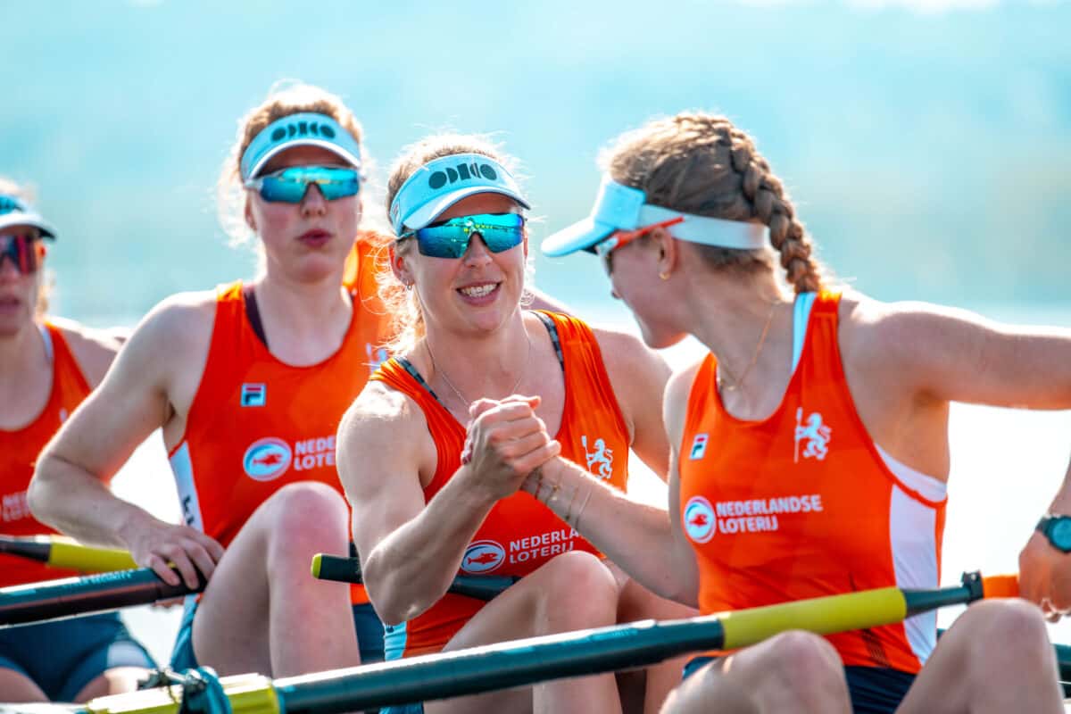 Italy World Rowing Course 2024 World Rowing Cup I - Varese, Italy - Women's Four (W4-) A-final