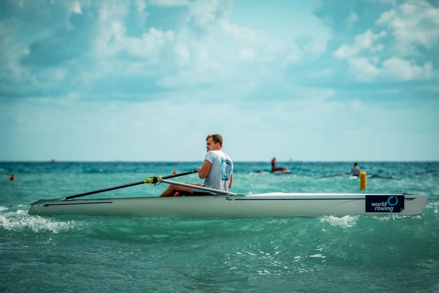 Training at the 2024 World Rowing Beach Sprint Finals in Genoa, Italy ...